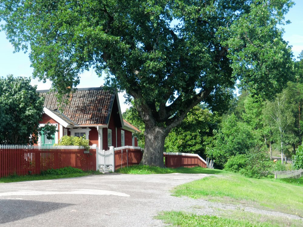 Norrgrden frn promenadvgen genom byn